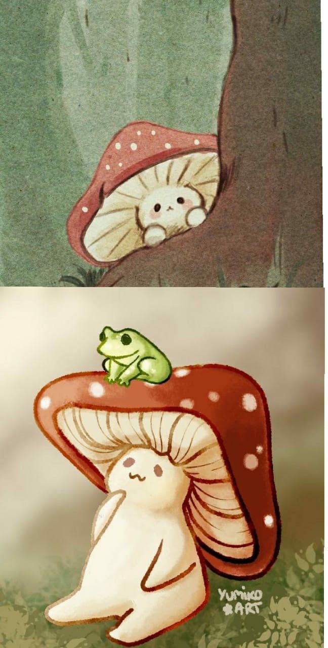 cute wallpapers mushroom 0085