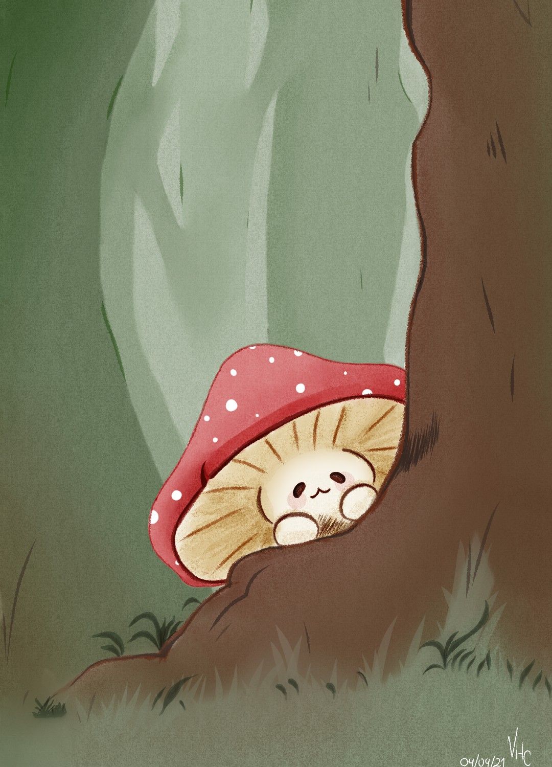 cute wallpapers mushroom 0097