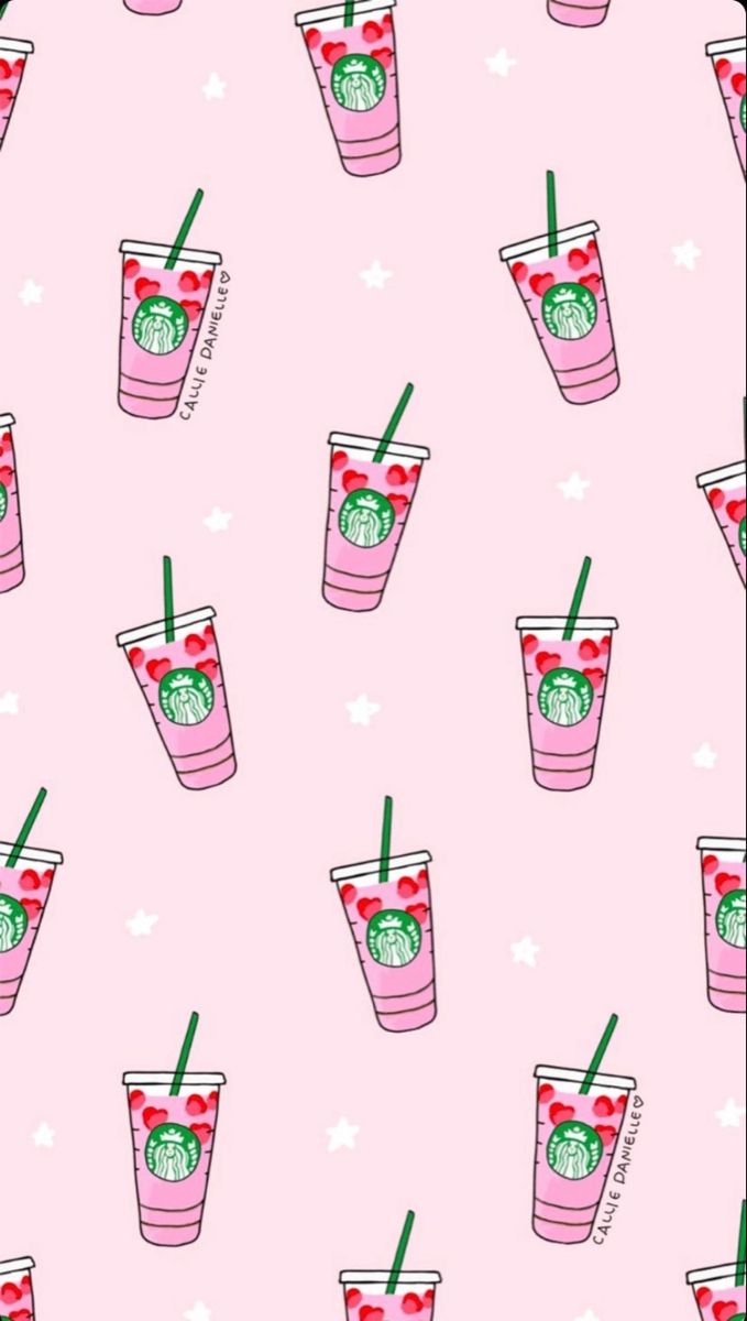 cute wallpapers starbucks pink drink 0012