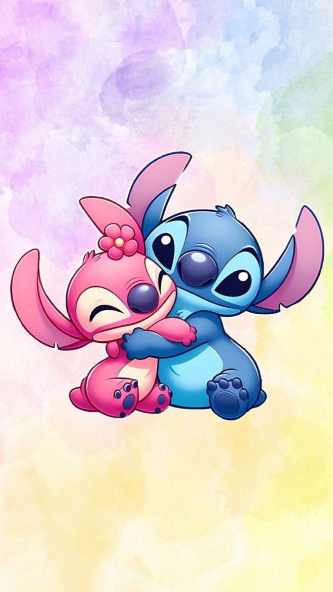 cute wallpapers Stitch and Angel images