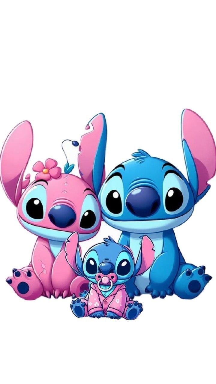 cute wallpapers Stitch and Angel 0021