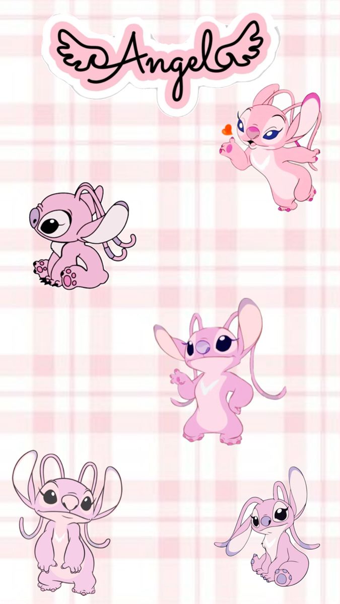 cute wallpapers Stitch and Angel 0022