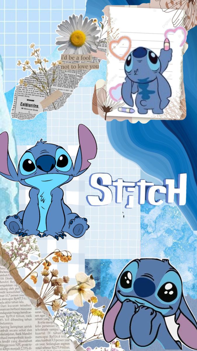 cute wallpapers Stitch and Angel 0027