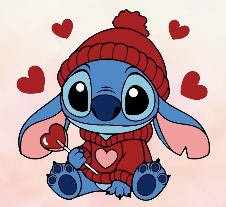 cute wallpapers Stitch and Angel 0033