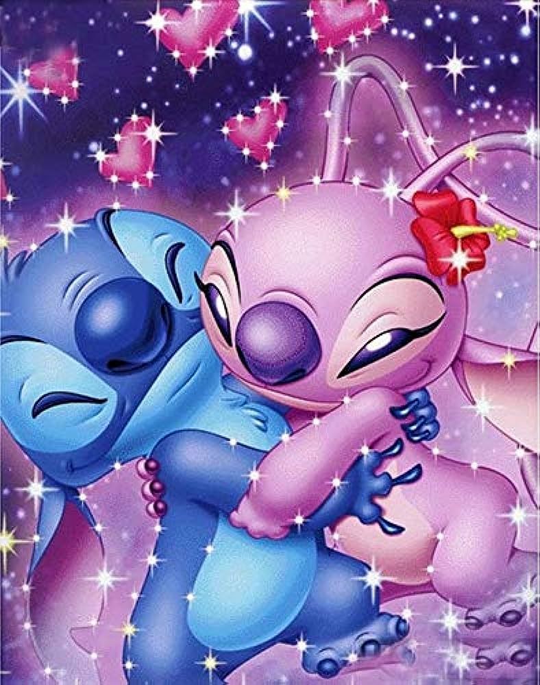 cute wallpapers Stitch and Angel 0039