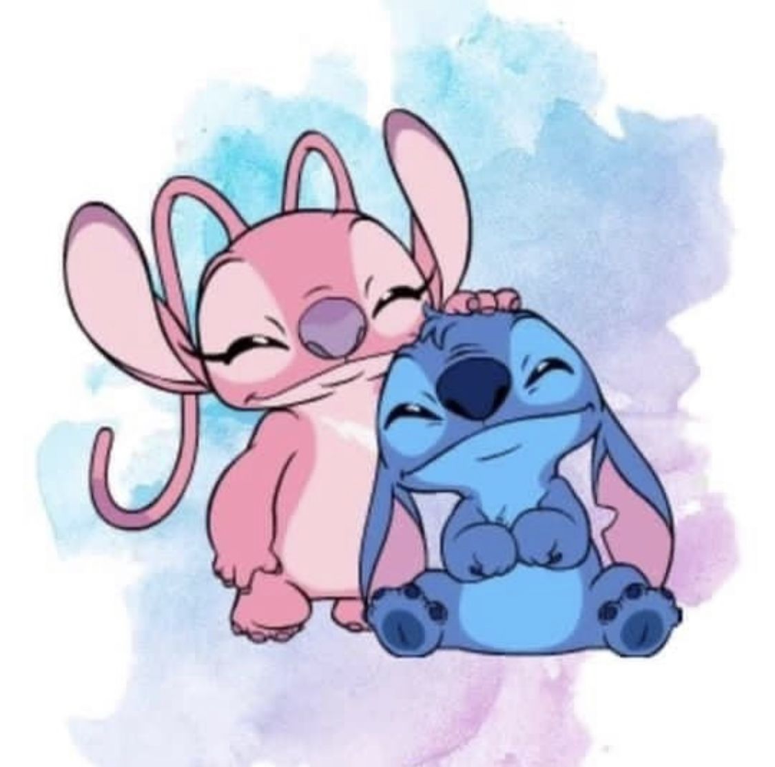 cute wallpapers Stitch and Angel 0040