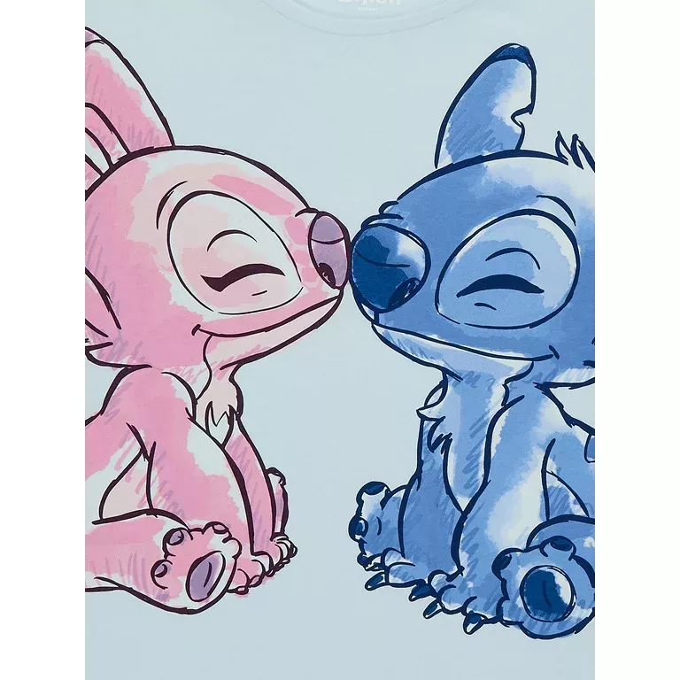 cute wallpapers Stitch and Angel 0056