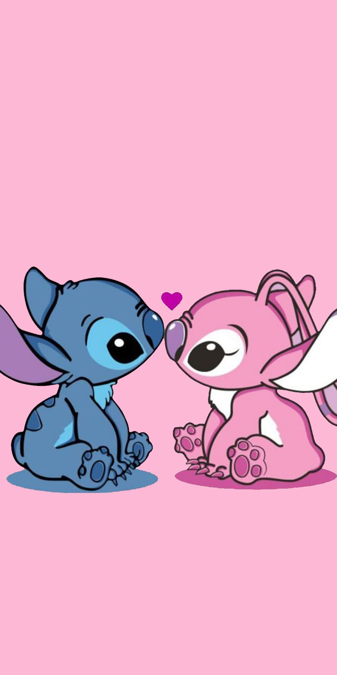 cute wallpapers Stitch and Angel 0062