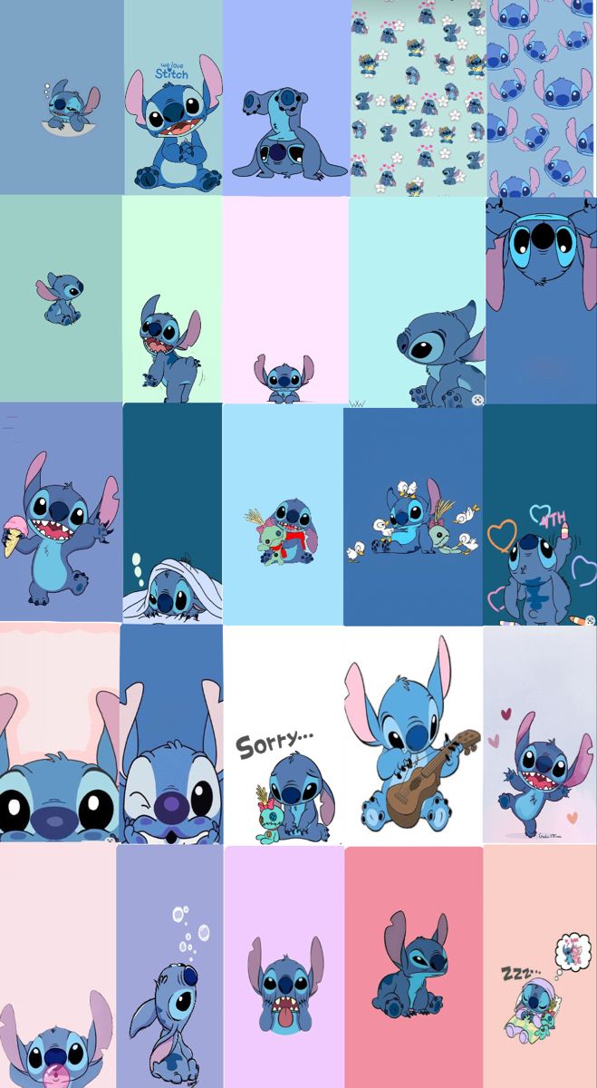 cute wallpapers Stitch and Angel 0063