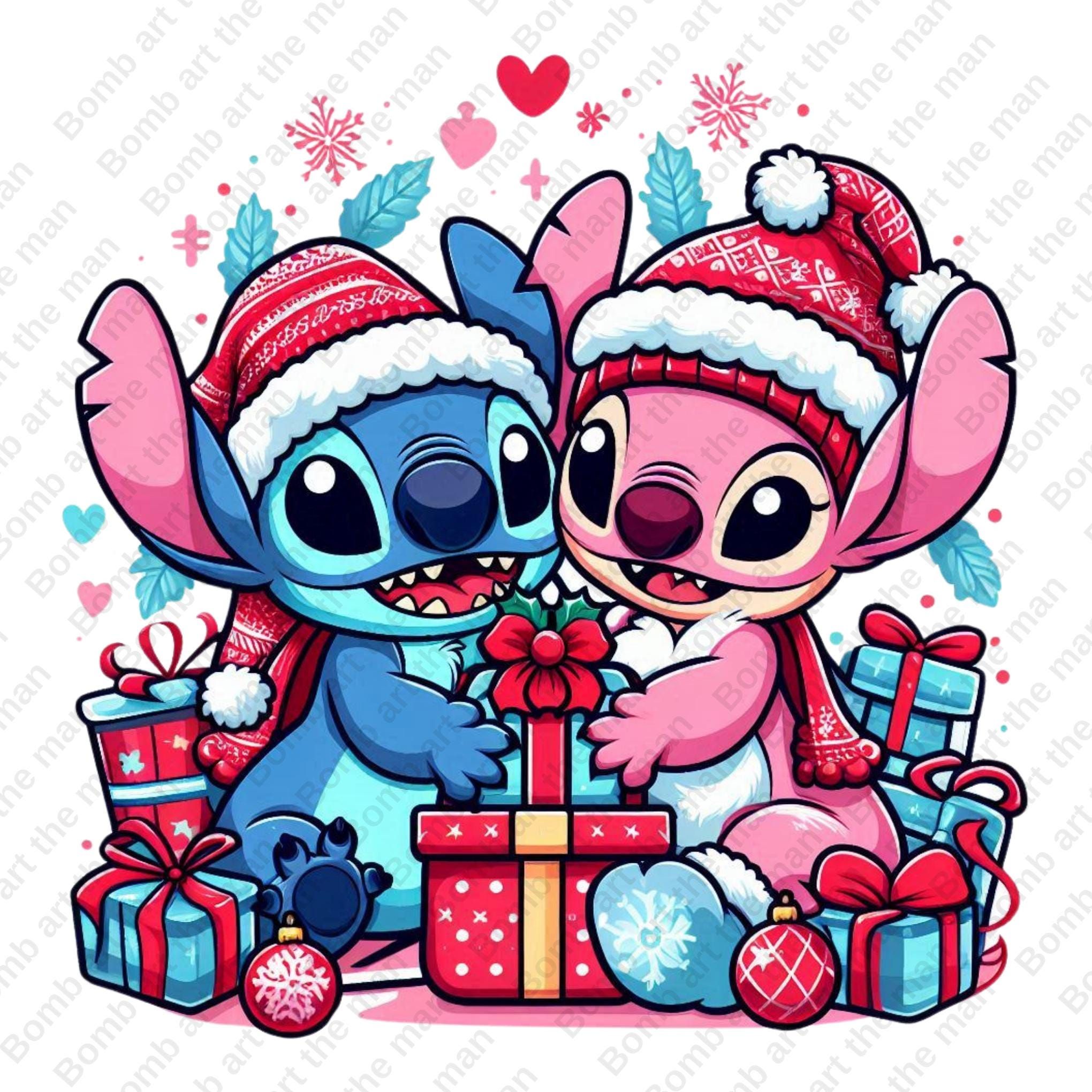 cute wallpapers Stitch and Angel 0066