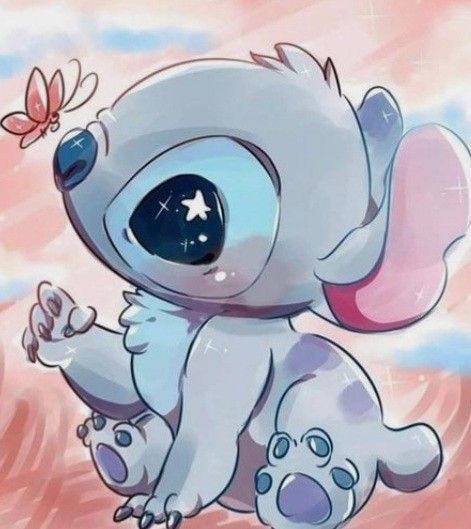 cute wallpapers Stitch and Angel 0071