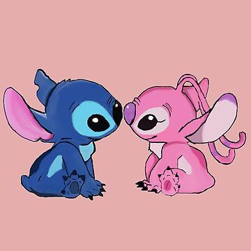 cute wallpapers Stitch and Angel 0078