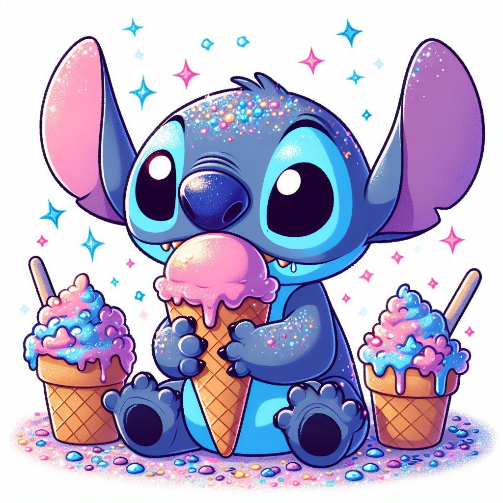 cute wallpapers Stitch and Angel 0095