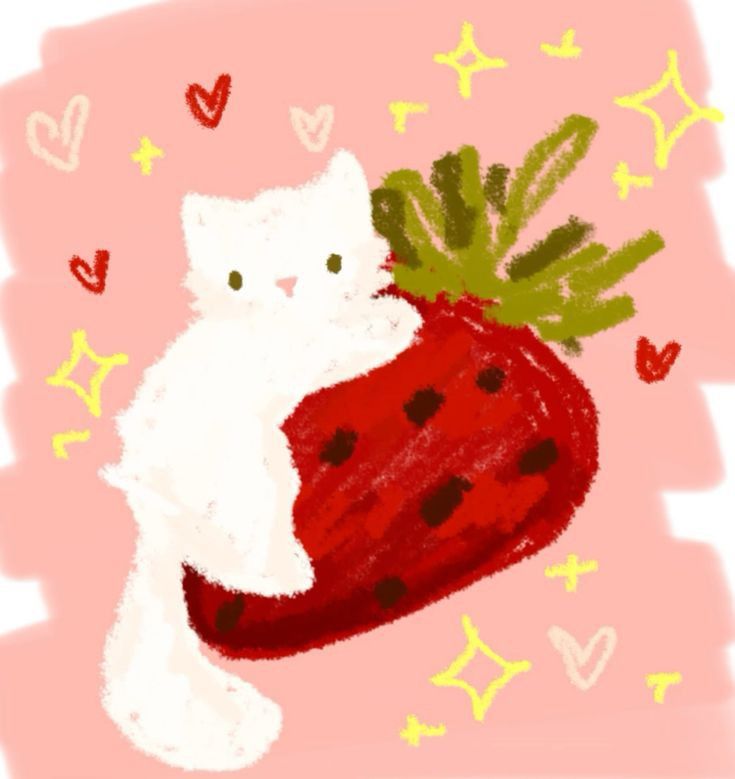 cute wallpapers strawberry 0023