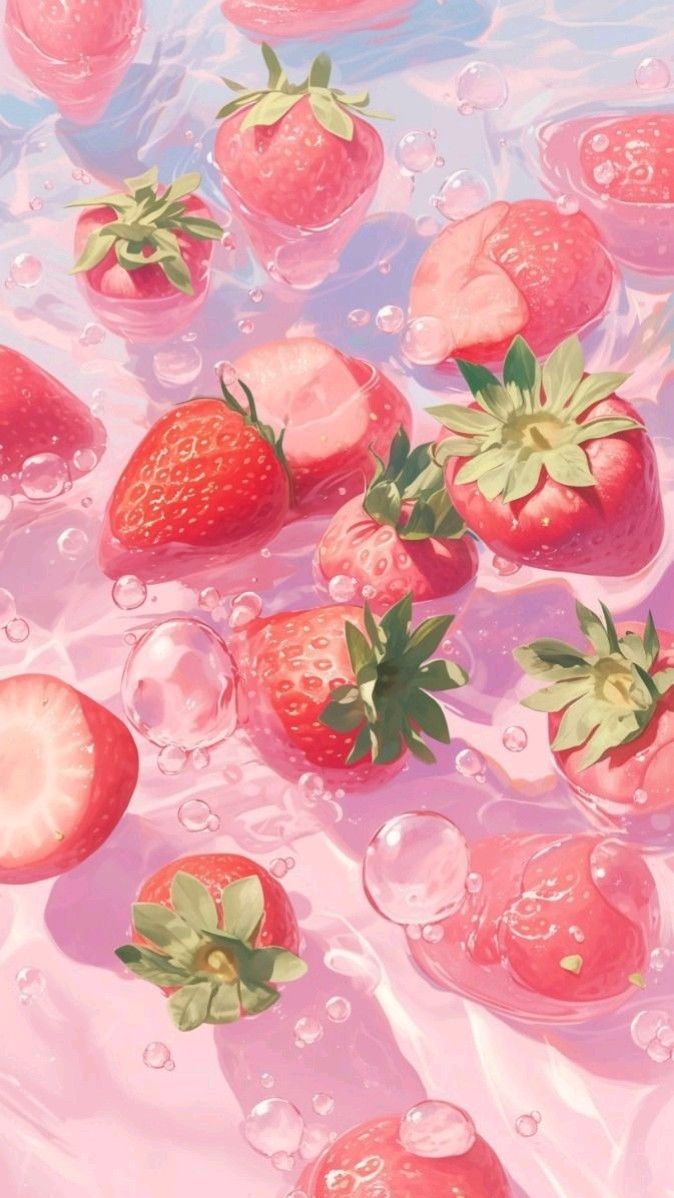 cute wallpapers strawberry 0030