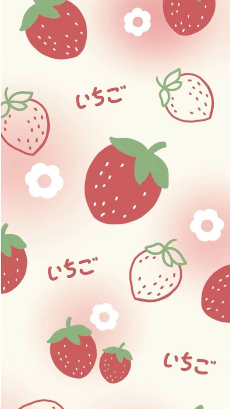 cute wallpapers strawberry 0034