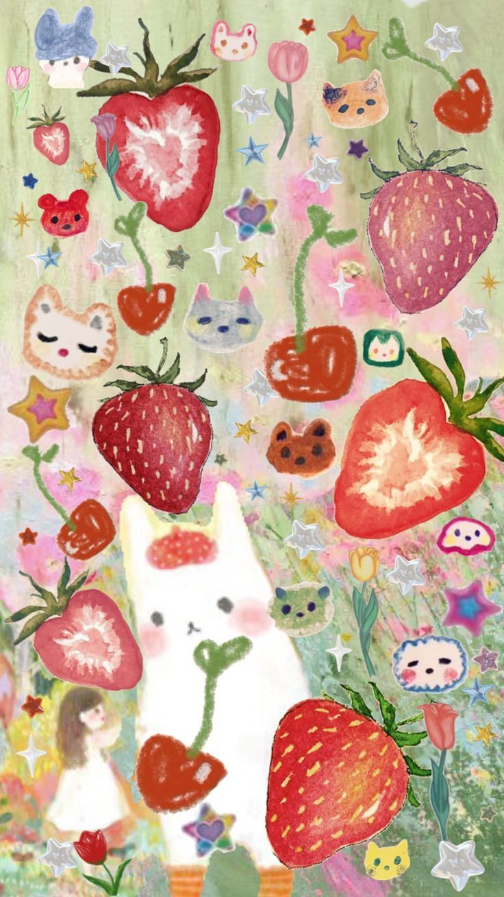 cute wallpapers strawberry 0041