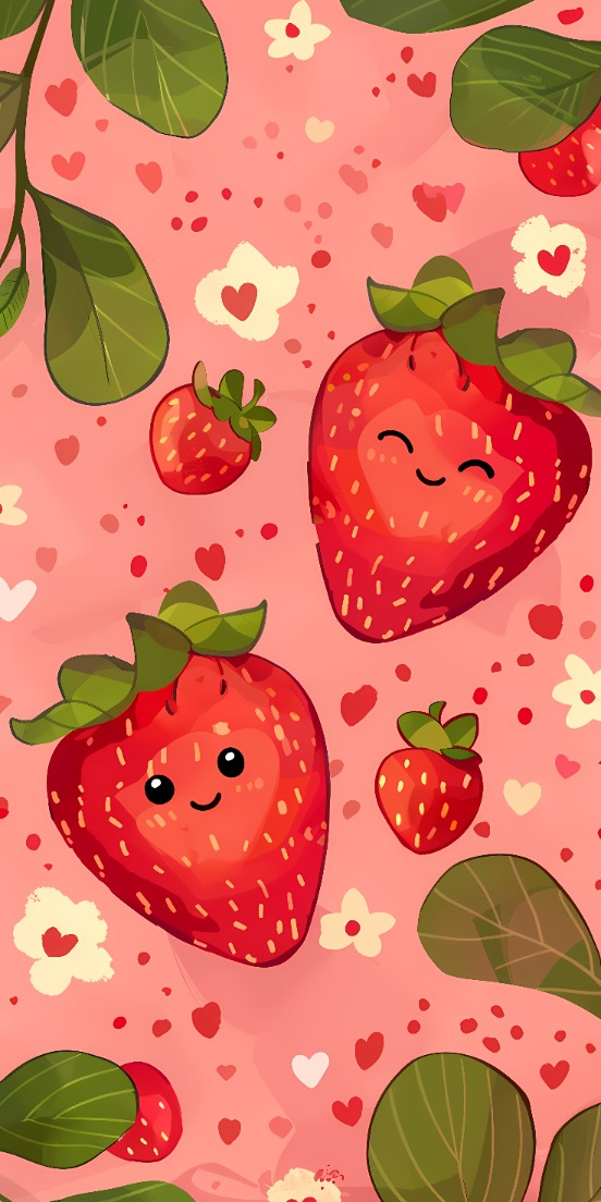 cute wallpapers strawberry 0044