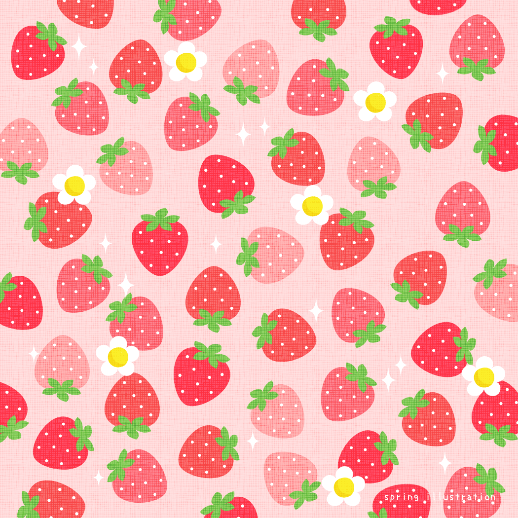 cute wallpapers strawberry 0047