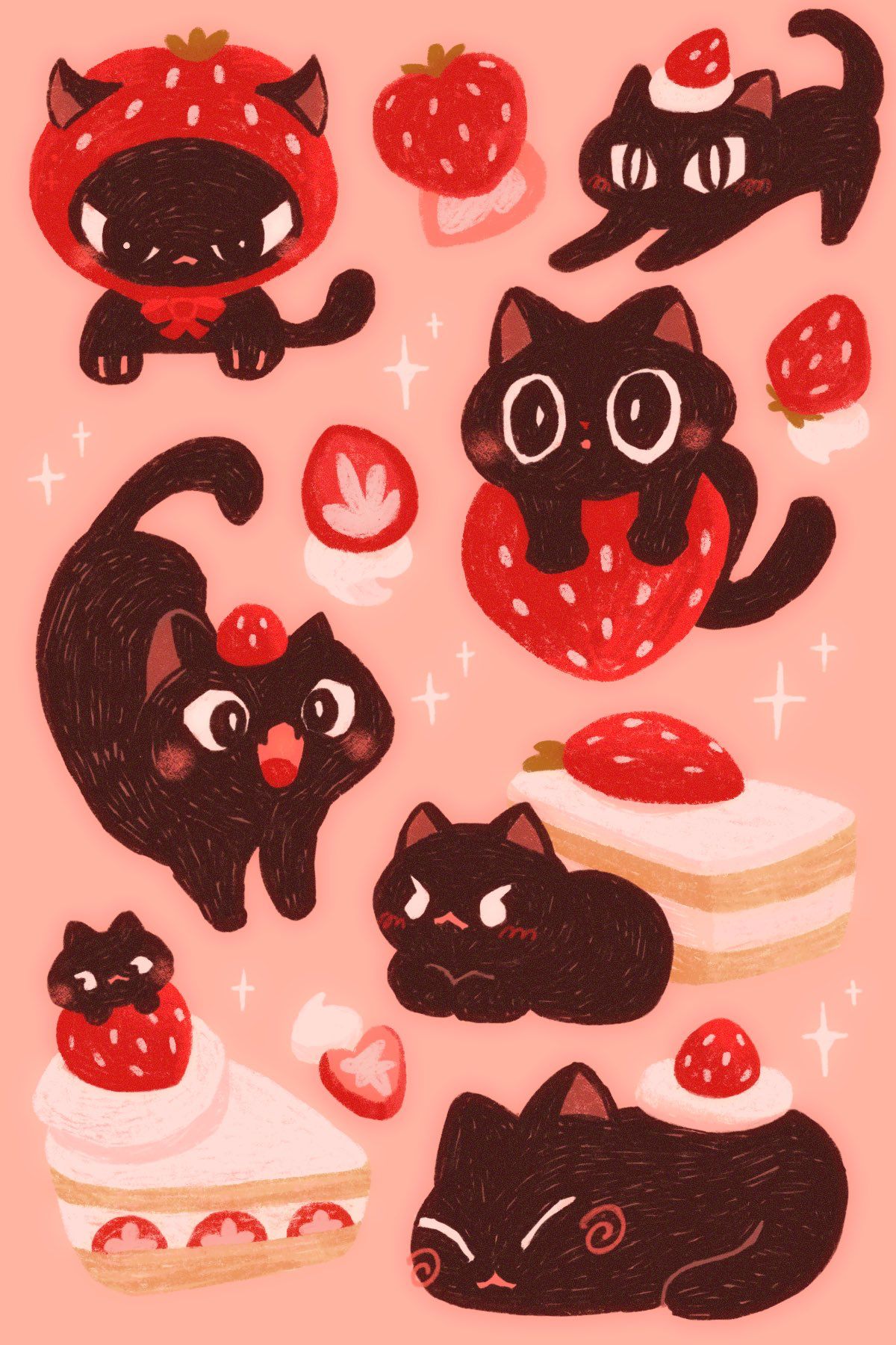 cute wallpapers strawberry 0068