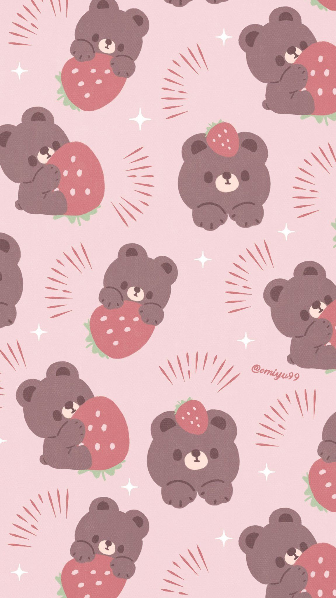 cute wallpapers strawberry 0080