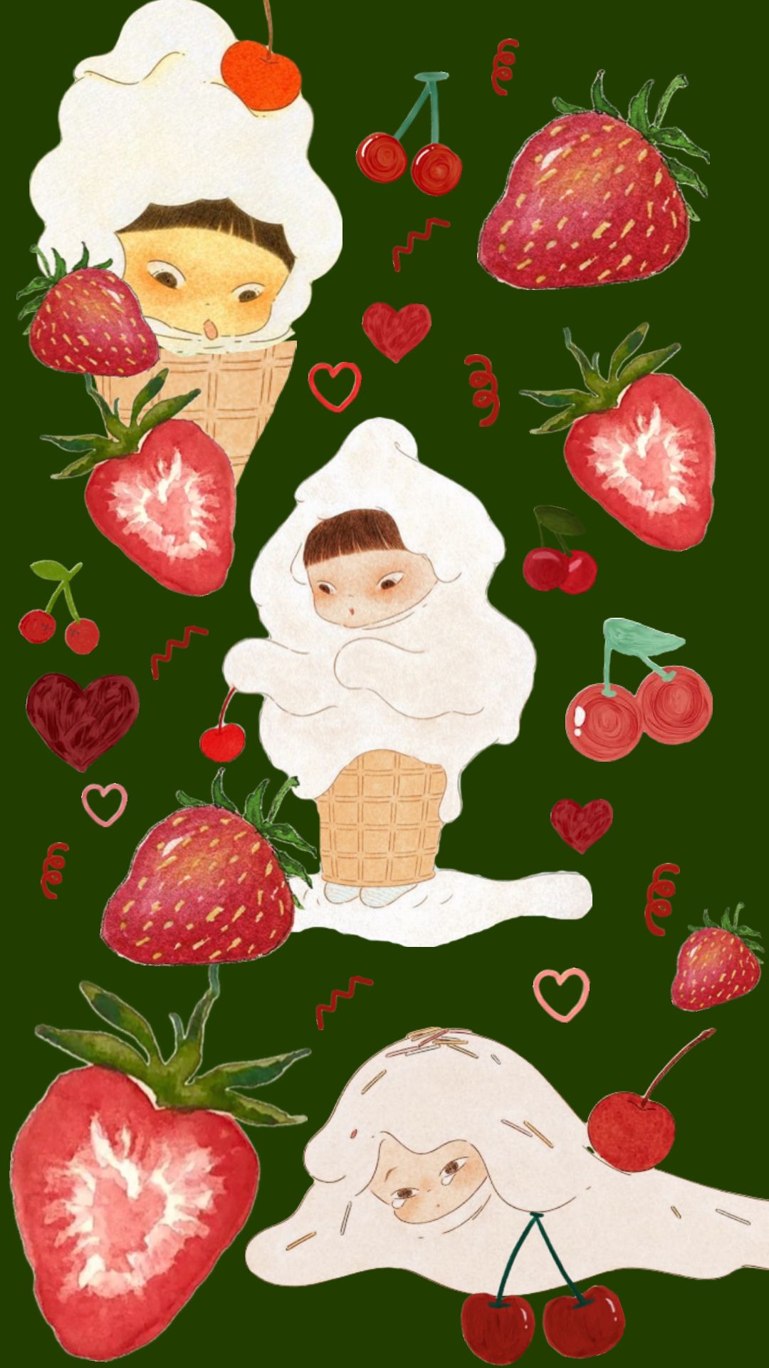 cute wallpapers strawberry 0082