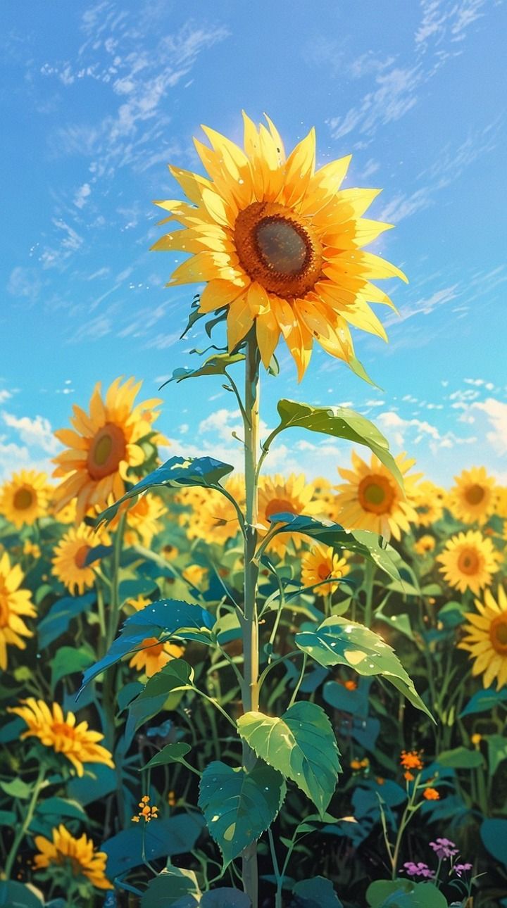 cute wallpapers sunflowers 0031