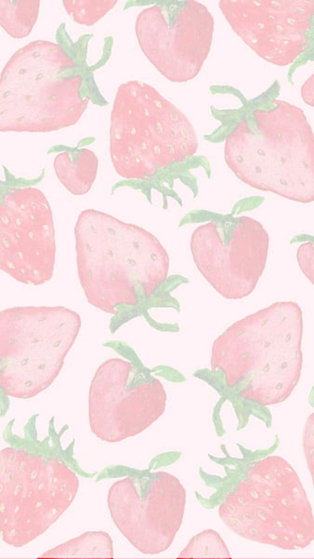 cute wallpapers with strawberry patterns