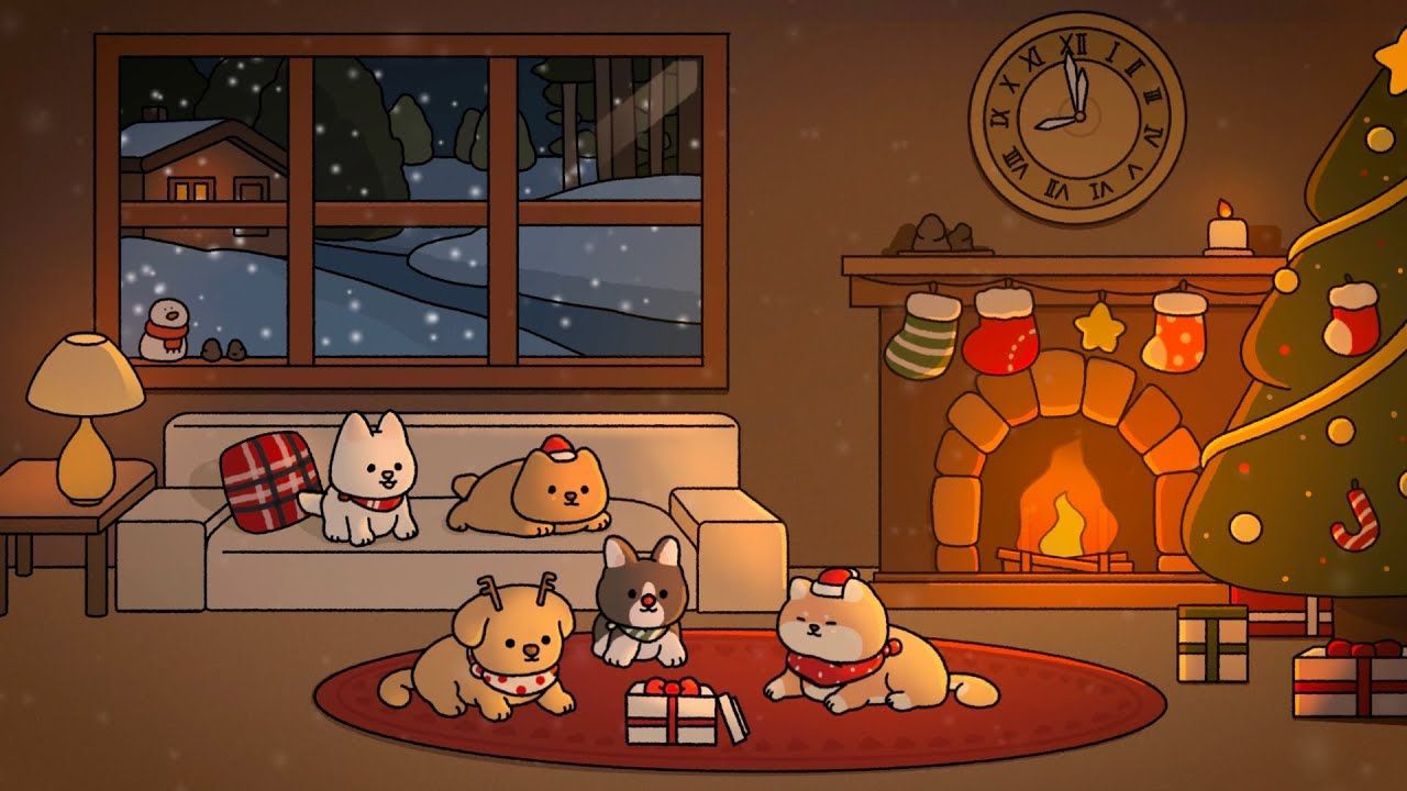 festive cute cozy Christmas wallpapers