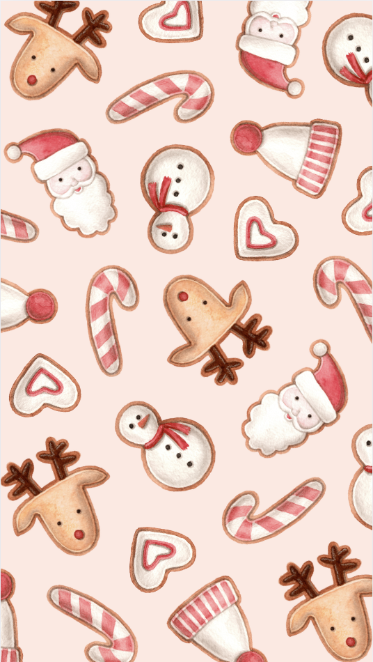 festive cute reindeer backgrounds