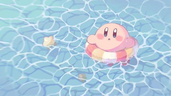 high-resolution cute Kirby wallpaper