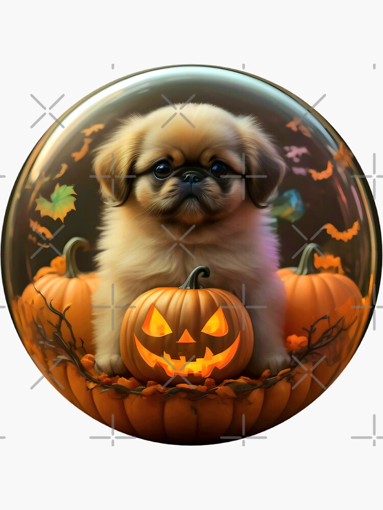 high-resolution Pekingese Halloween backgrounds