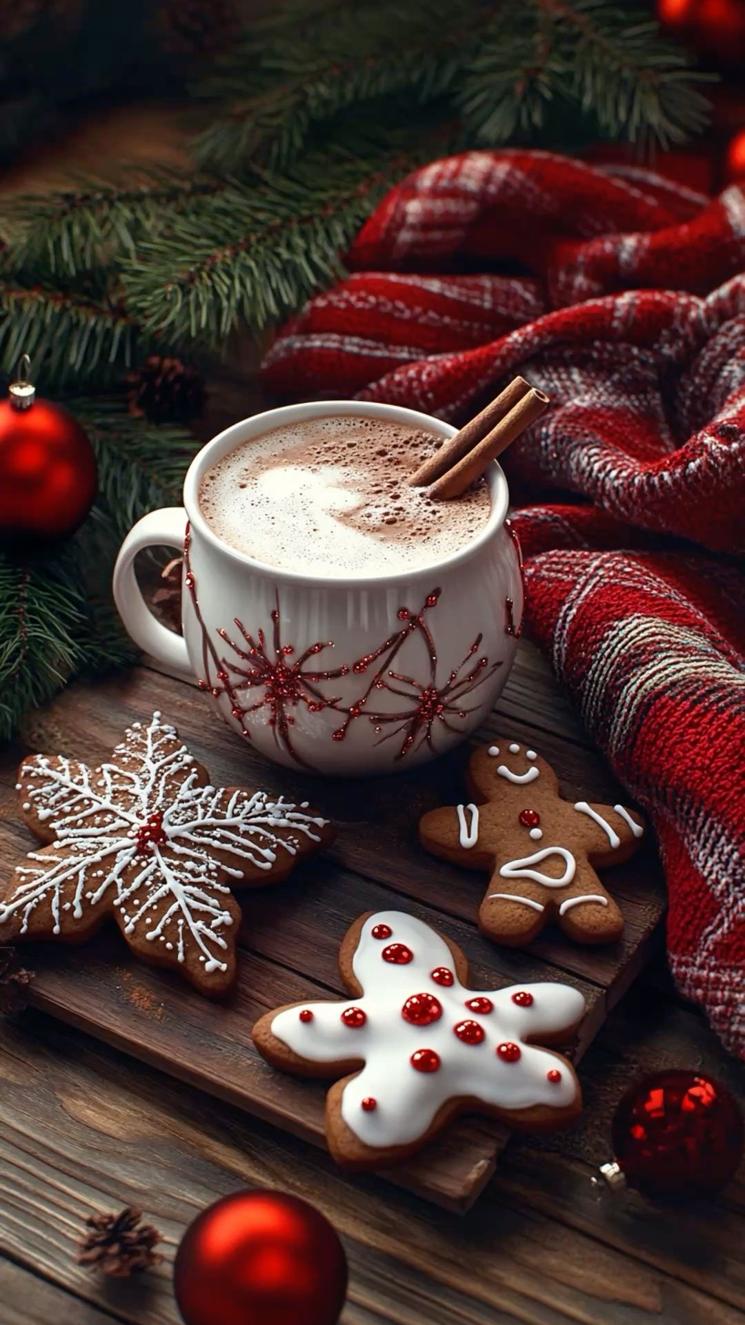 hot chocolate cute girly Christmas wallpapers 0011