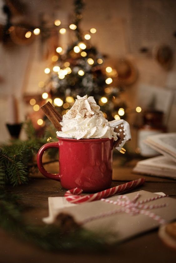 hot chocolate cute girly Christmas wallpapers 0022