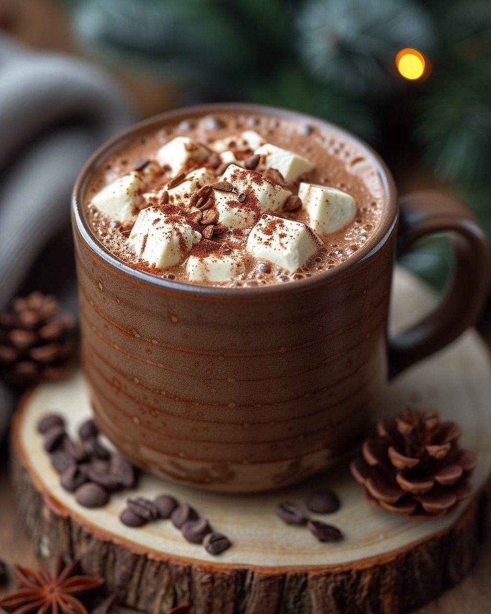 hot chocolate cute girly Christmas wallpapers 0037