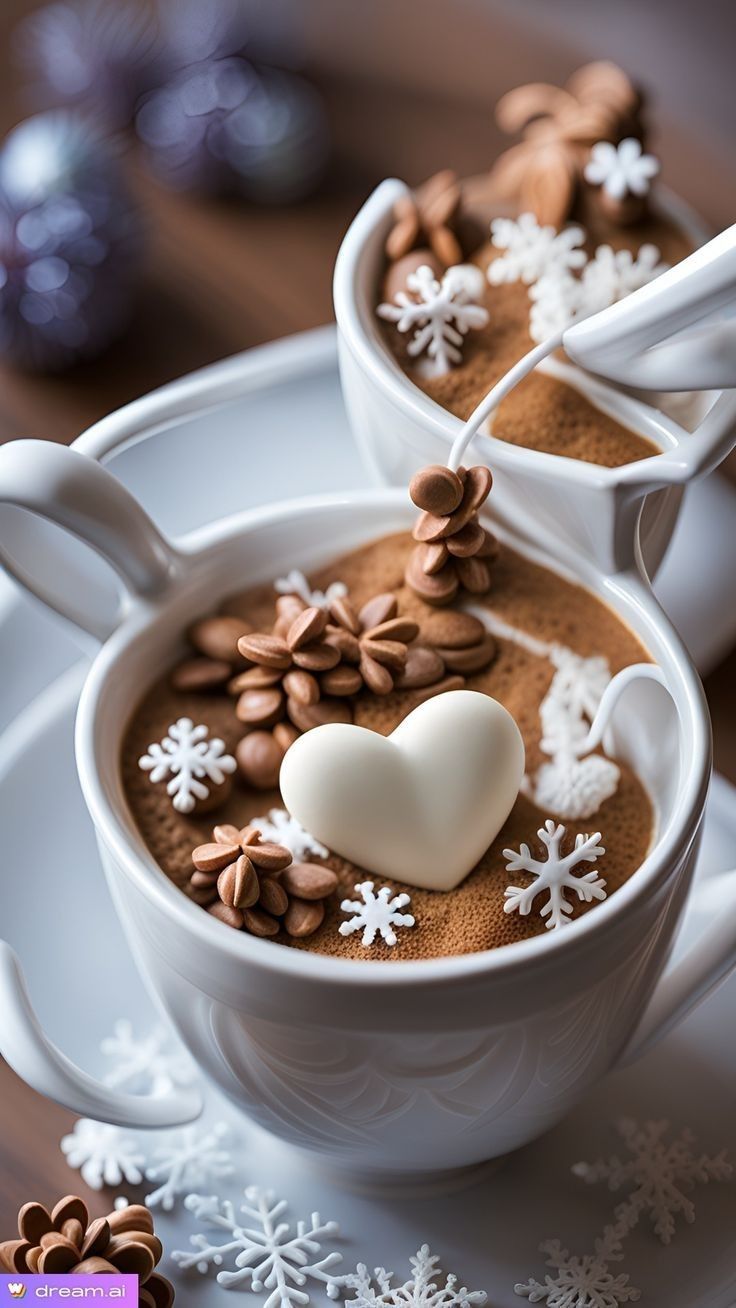 hot chocolate cute girly Christmas wallpapers 0043