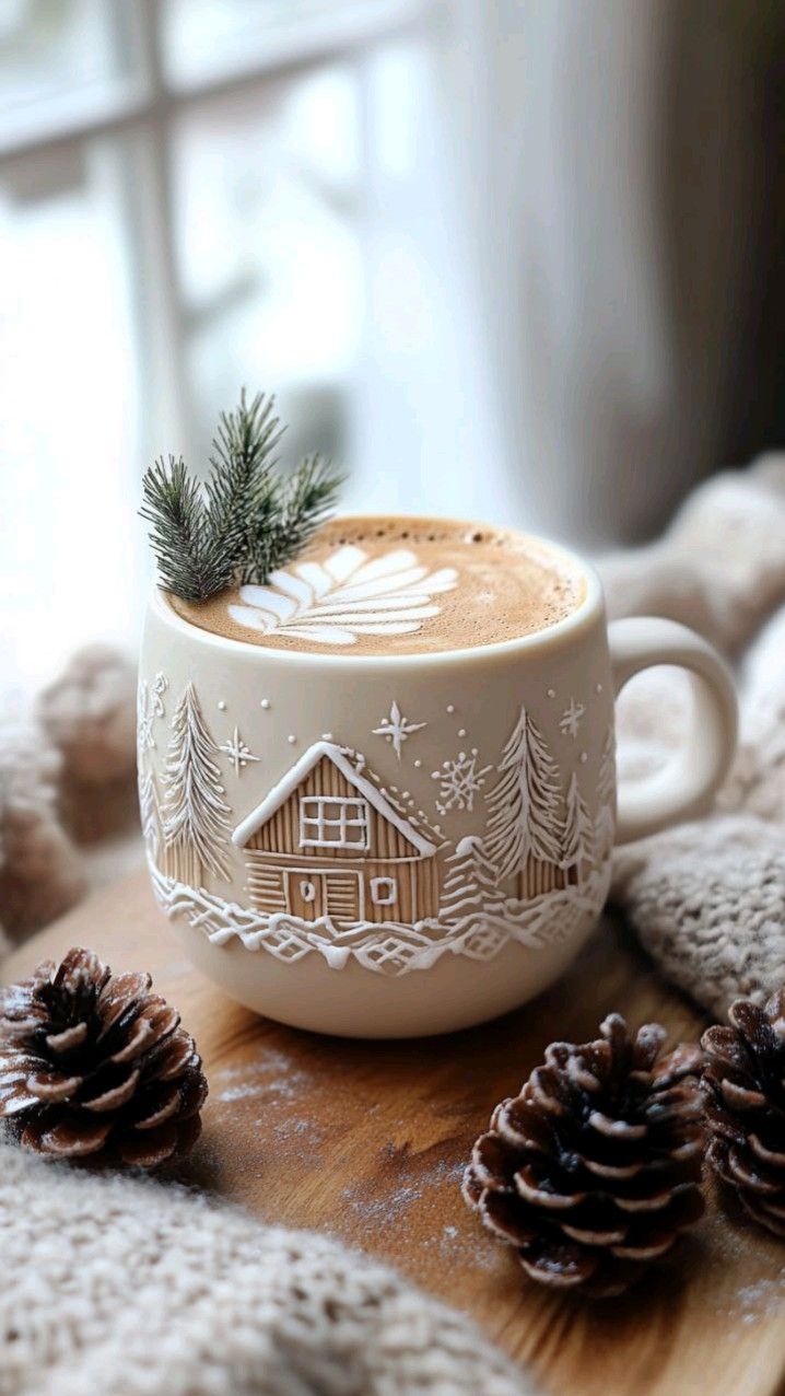 hot chocolate cute girly Christmas wallpapers 0045