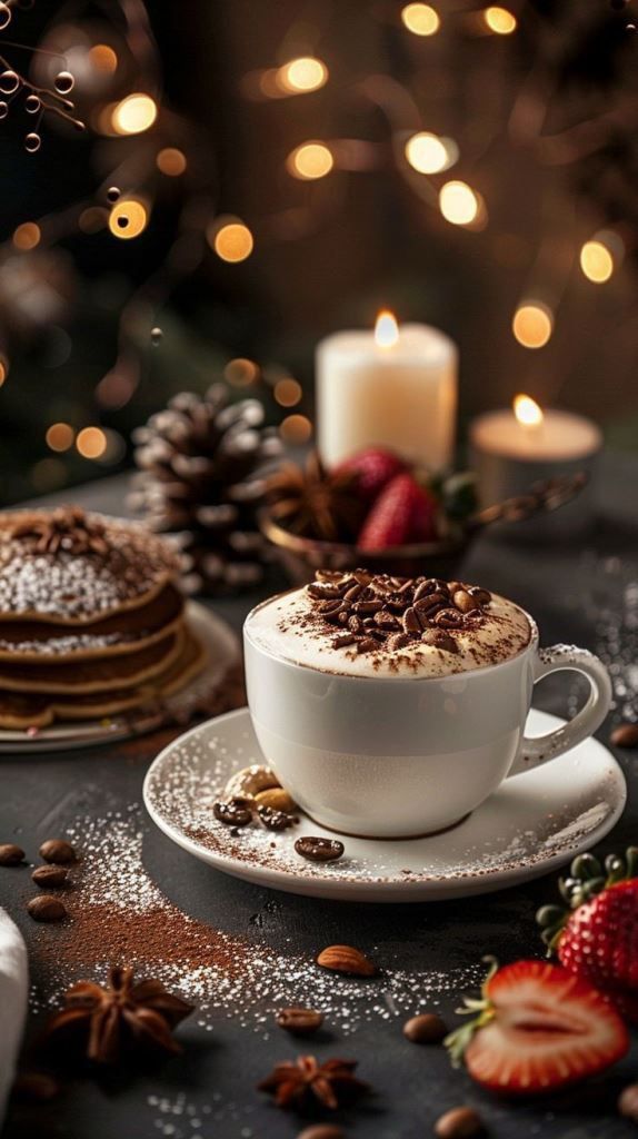 hot chocolate cute girly Christmas wallpapers 0050