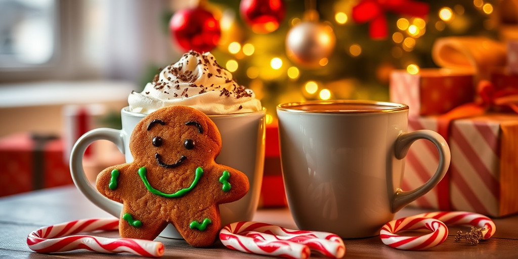 hot chocolate cute girly Christmas wallpapers 0052