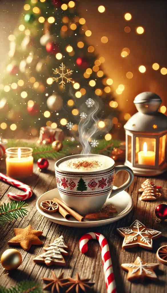 hot chocolate cute girly Christmas wallpapers 0056