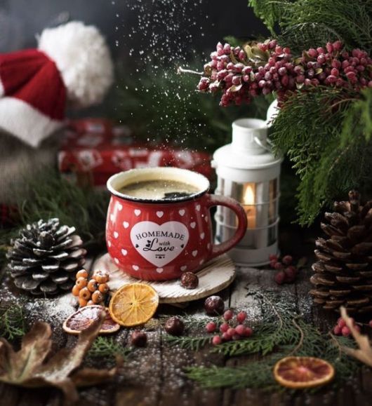 hot chocolate cute girly Christmas wallpapers 0067