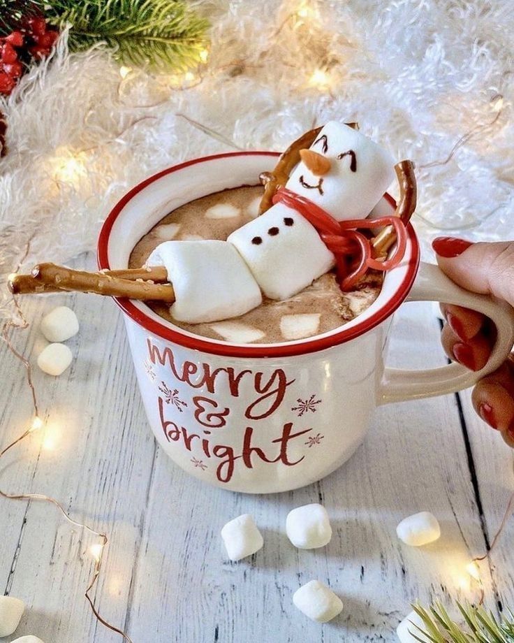 hot chocolate cute girly Christmas wallpapers 0070