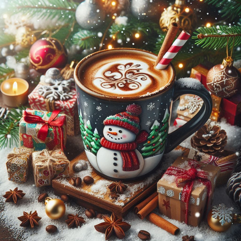 hot chocolate cute girly Christmas wallpapers 0073