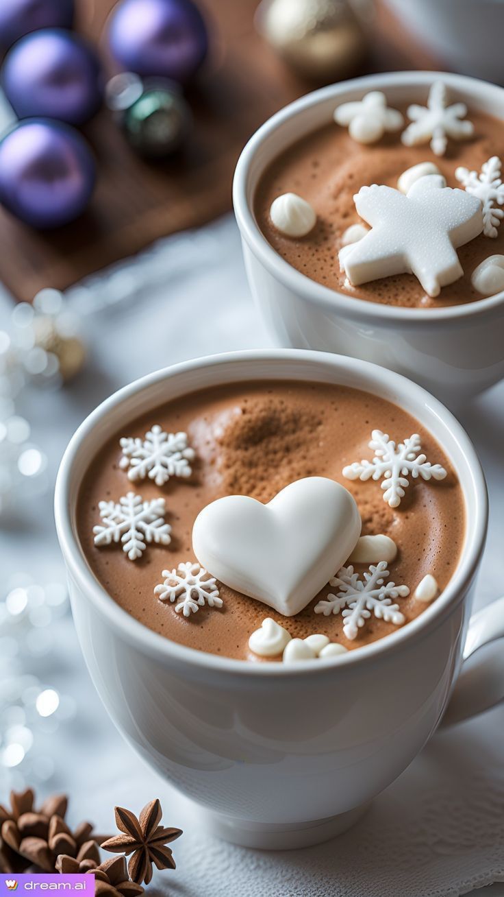 hot chocolate cute girly Christmas wallpapers 0081