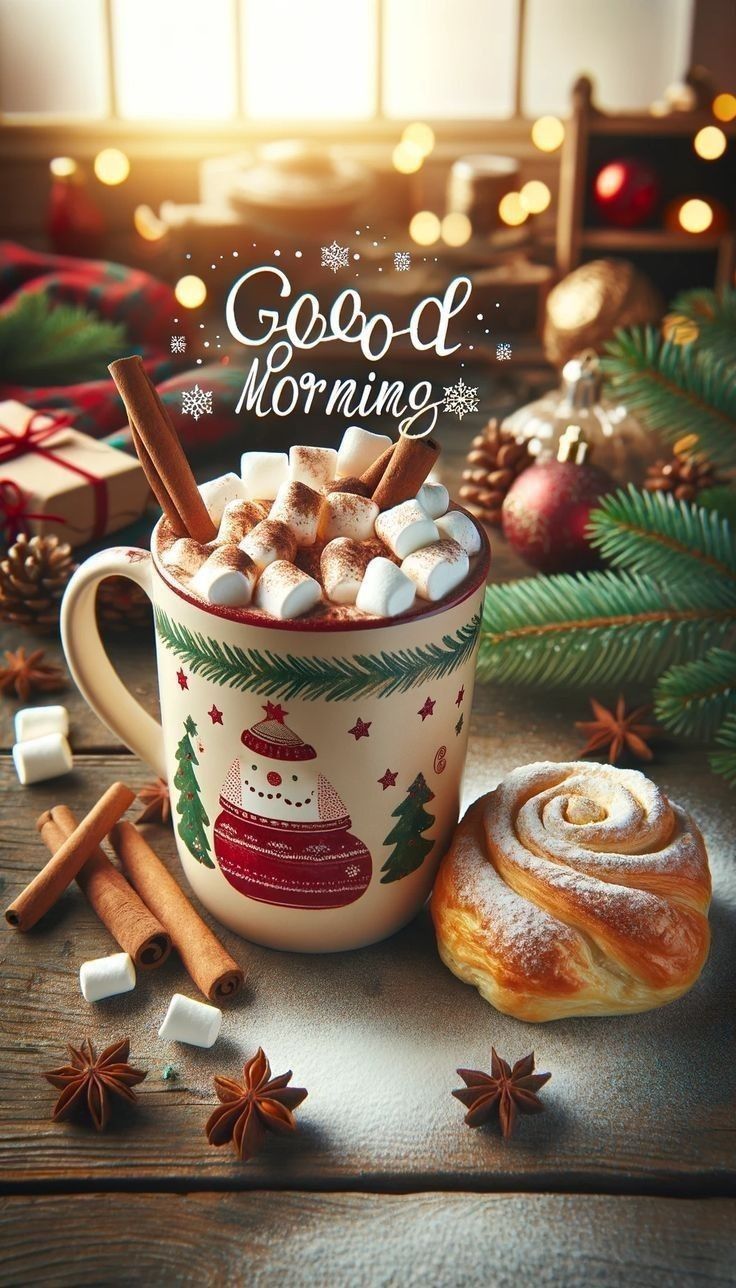 hot chocolate cute girly Christmas wallpapers 0088