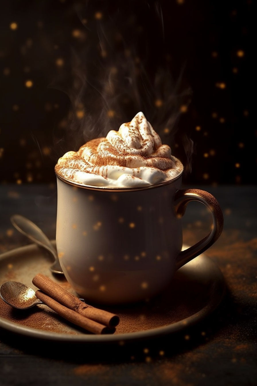 hot chocolate cute girly Christmas wallpapers 0094