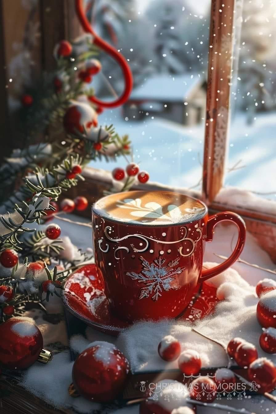 hot chocolate cute girly Christmas wallpapers 0097