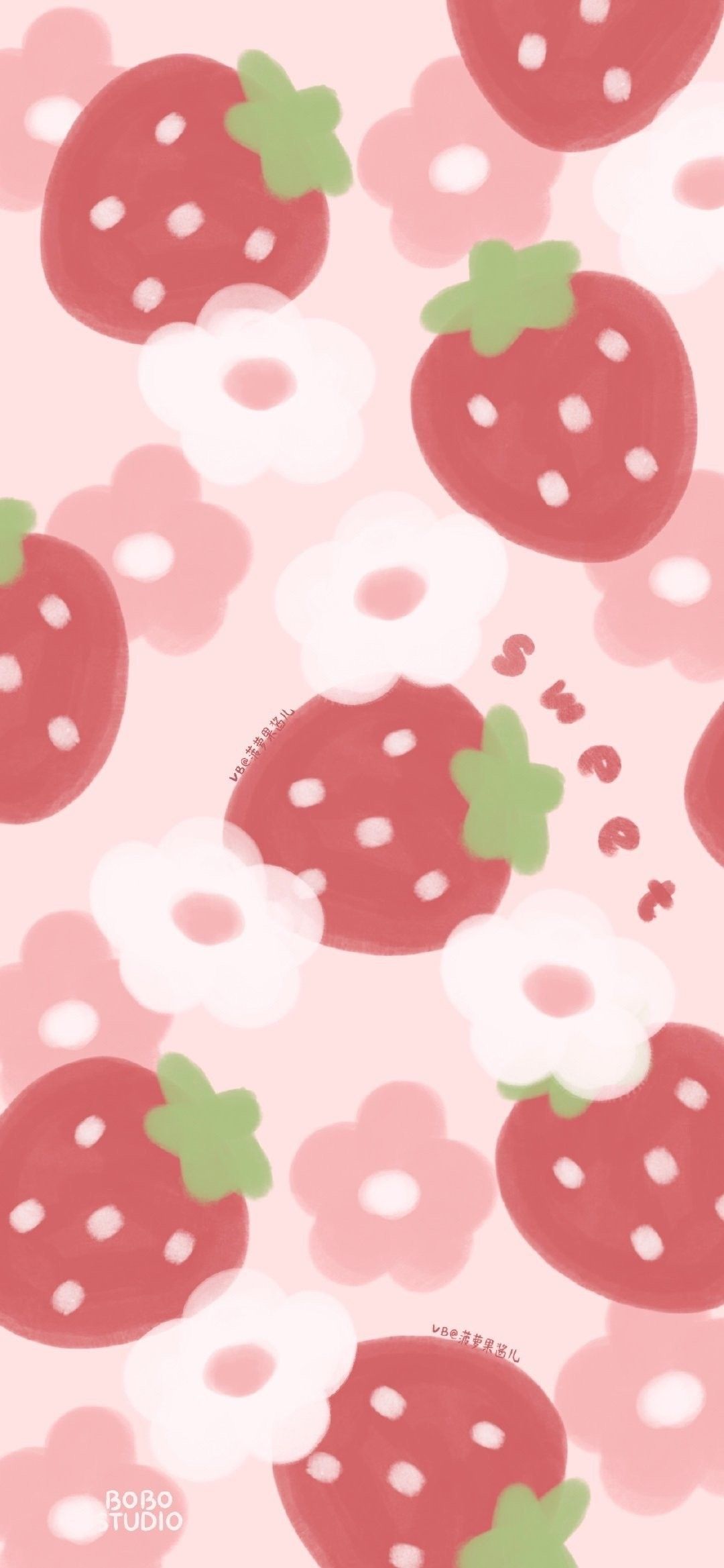 kawaii strawberry wallpapers for devices