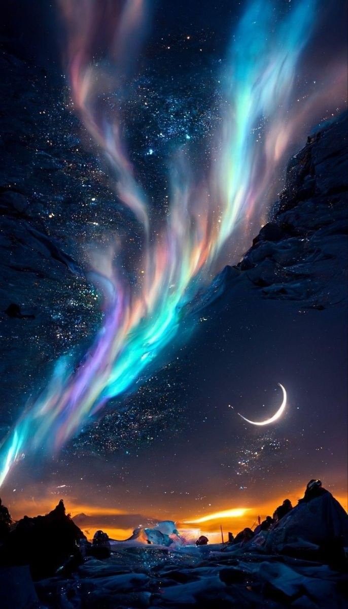 moon galaxy beautiful cute wallpapers 0059