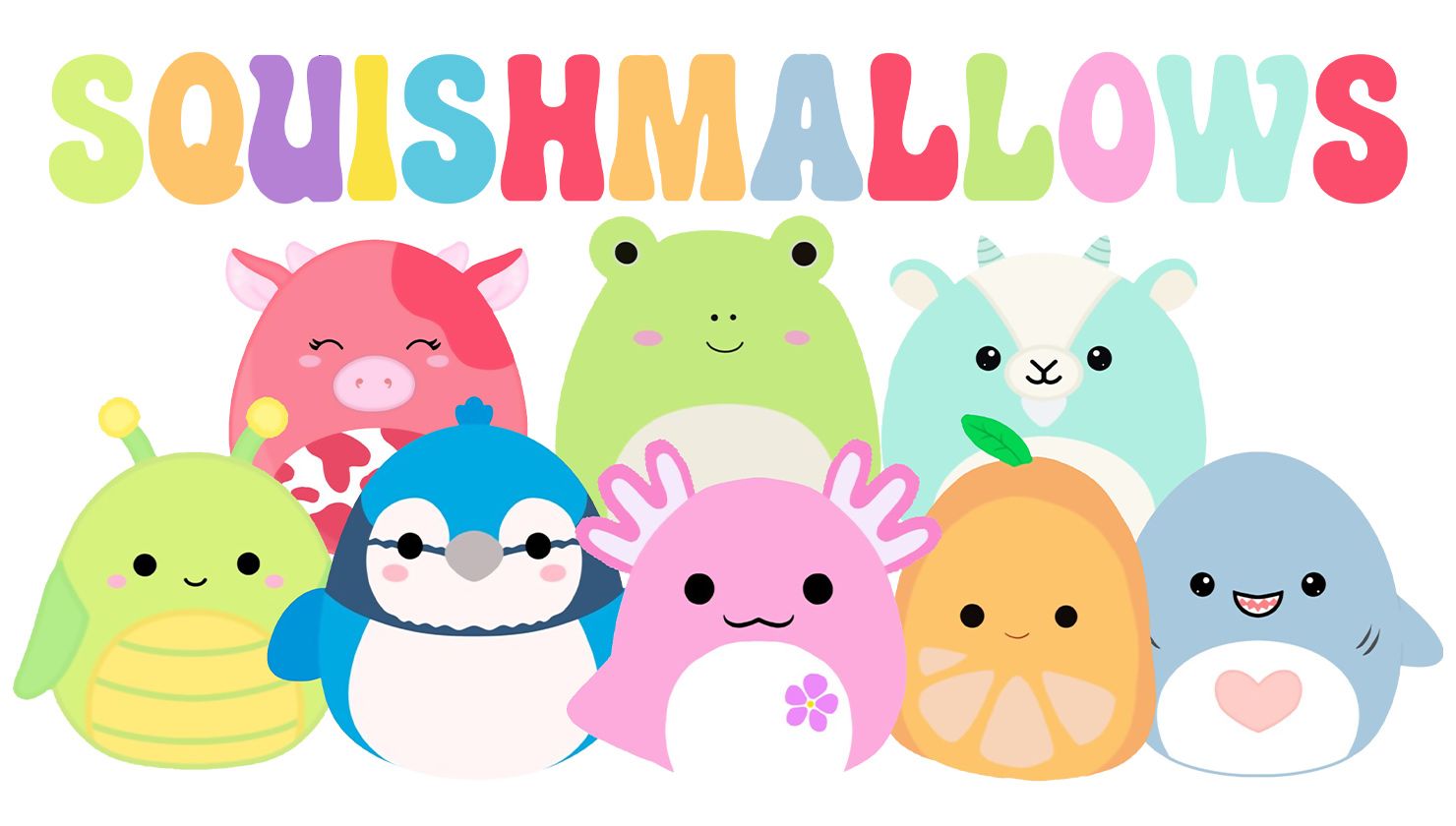 pastel cute Squishmallow background images